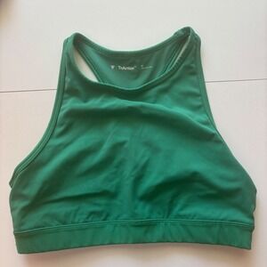 TNA Triaction Green Racerback‎ Sports Bra Medium Workout Gym Activewear